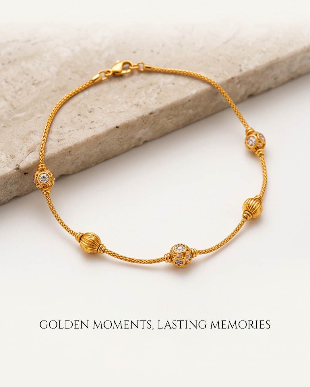 Elegant Gold Diamond Bracelet