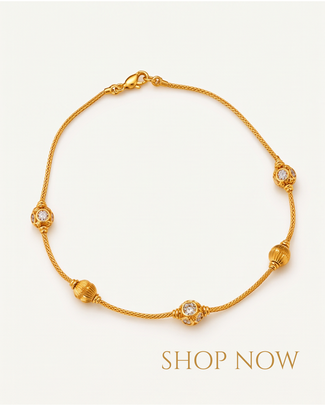 Elegant Gold Diamond Bracelet