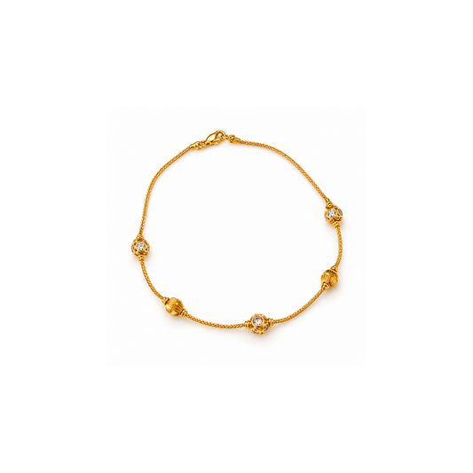 Elegant Gold Diamond Bracelet